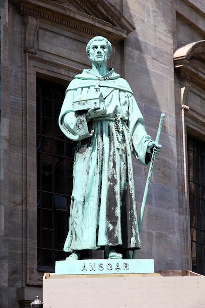 The monument in Copenhagen city Denmark