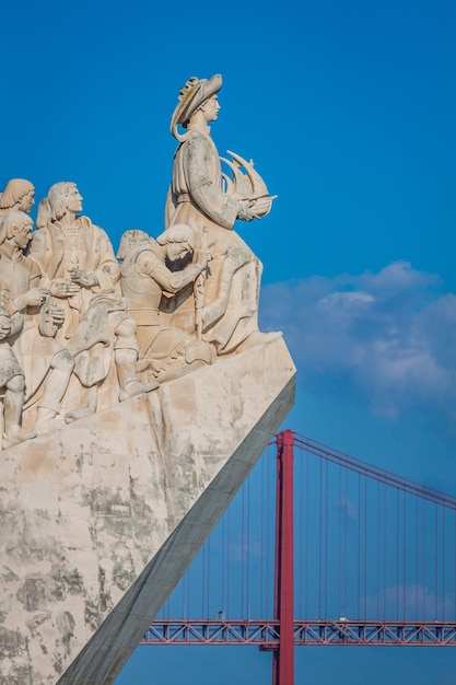 Monument to the Discoveries of New world in Lisboa Portugal