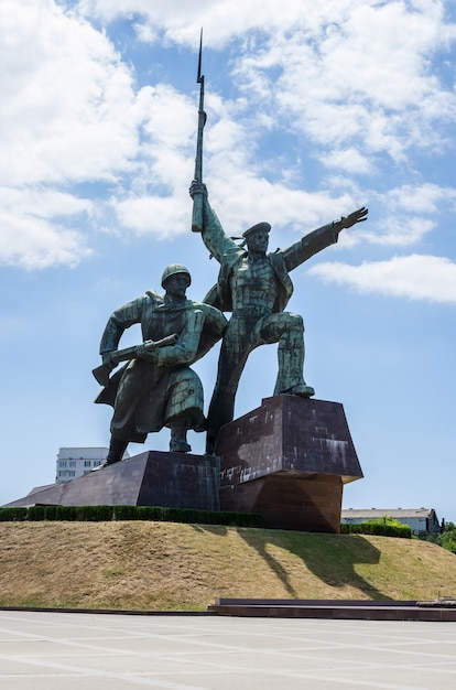 Monument Soldier and Sailor in Sevastopol on the Black Sea coast