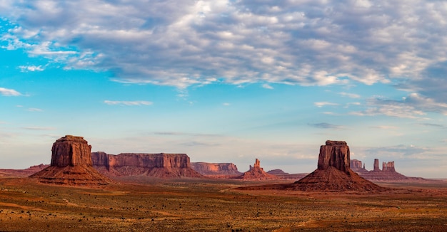 Monument Valley aerial sky view