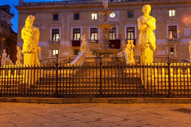 Monumental Fontana Pretoria in Piazza Pretoria