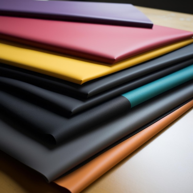 Moody Colored Neoprene Plain Sheet With Layered Laminate Design