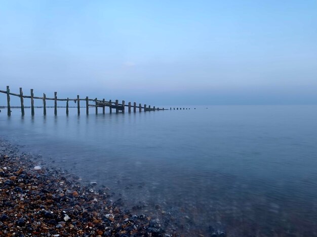 Photo moody groynes