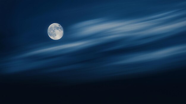 Photo the moon is visible through the clouds