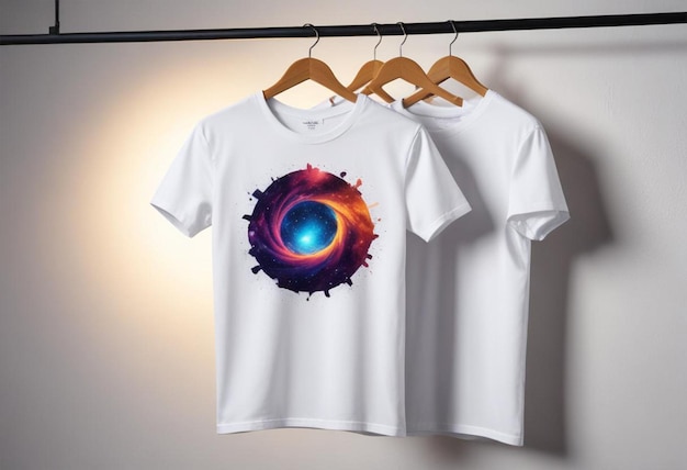 Photo moon light t shirt design