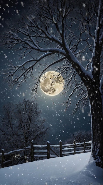 Moon snowfall catsledesign decoration cute catsle vector