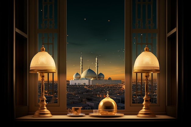 Moonlit Ramadan Night Artistry