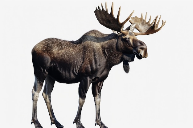 Moose Isolated In Transparent Background