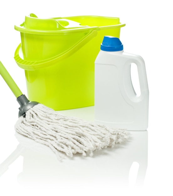 Mop and bottle with bucket