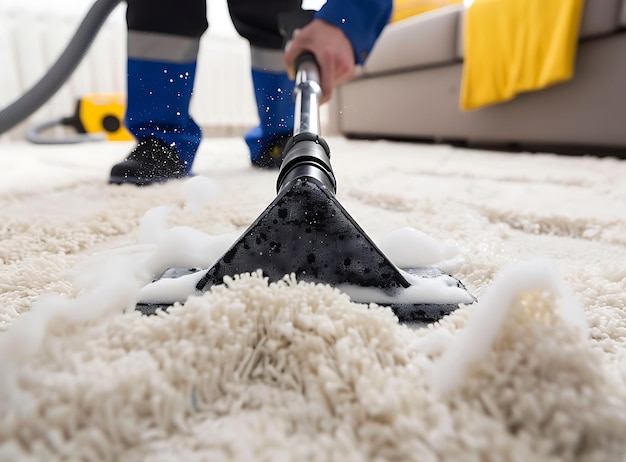 a mop is on the carpet with a mop and a mop