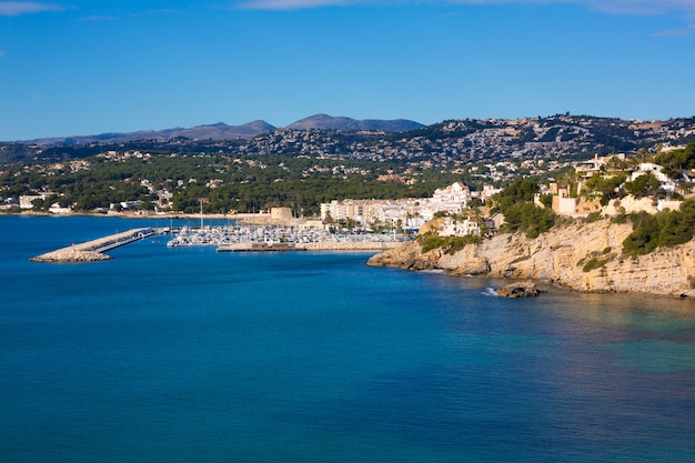 Moraira Teulada marina port in Alicante Mediterranean