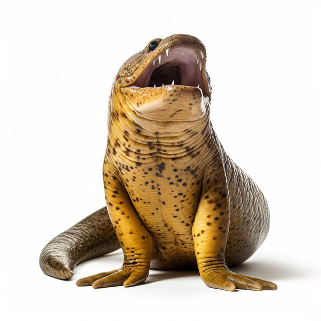 Moray eel isolated on white background