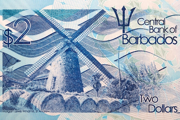 Morgan Lewis Windmill from Barbadian money