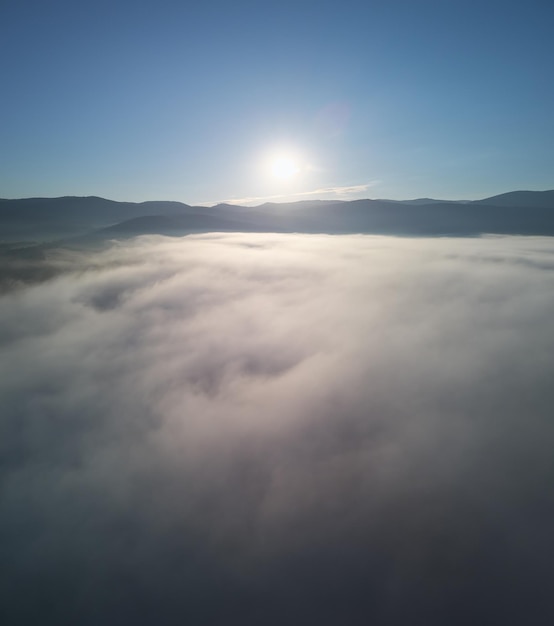 Morning fog in the mountains