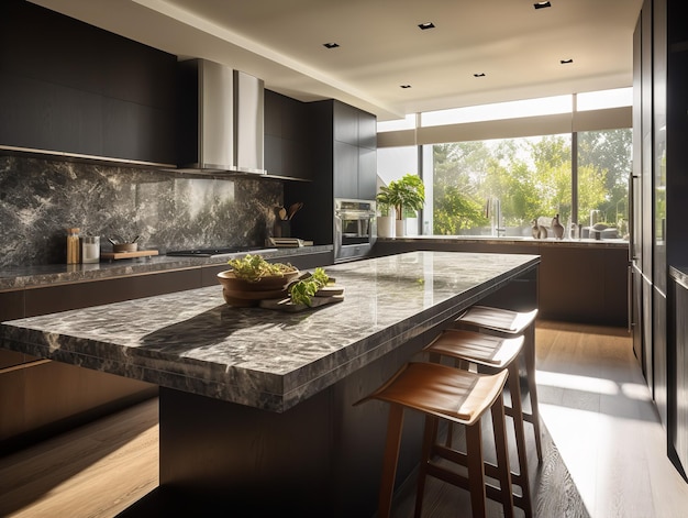 Morning Glow in the Contemporary Kitchen