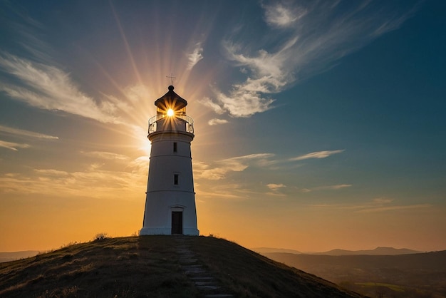 Morning Light Over Beautiful Sunrise Landscape