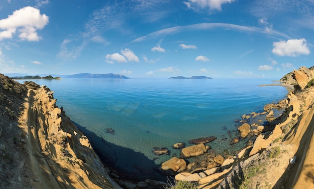 Morning sea coast Albania