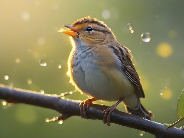 Morning Serenade a melodious bird