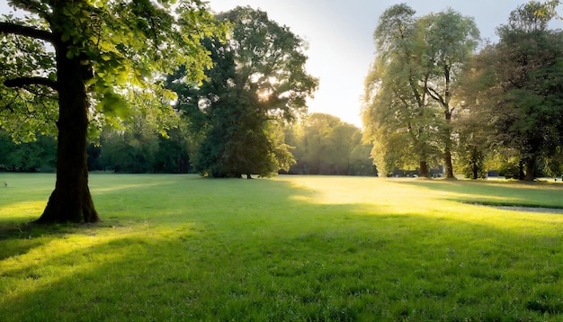 Morning Sun in a Public Park