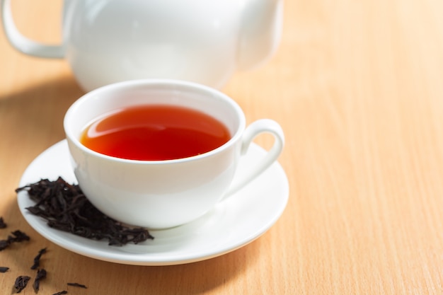 Morning tea on the table