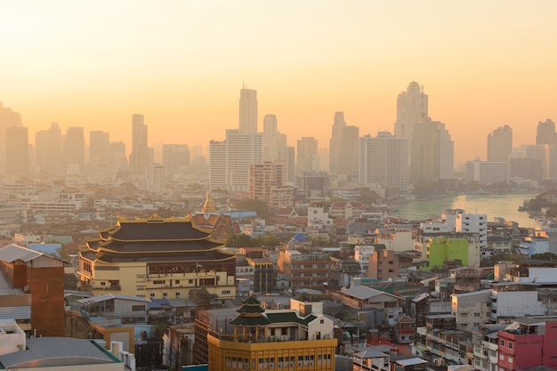 Morning time Yaowarach or Chinatown area in Bangkok