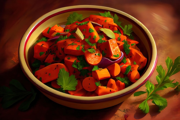 Moroccan carrot salad