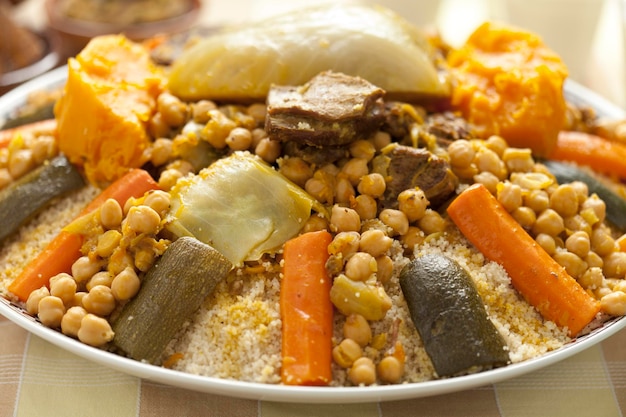 Moroccan couscous dish