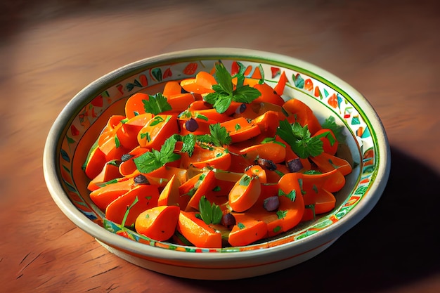 Moroccan healthy and chepest carrot salad