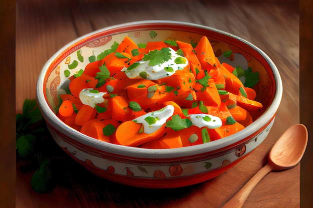 Moroccan healthy and chepest carrot salad