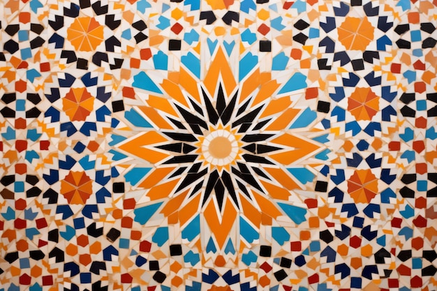 Photo moroccan mosaic artistry