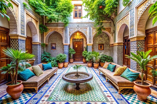 Photo moroccan riad escape