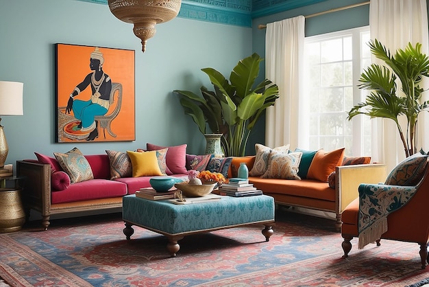 Moroccaninspired Living Room