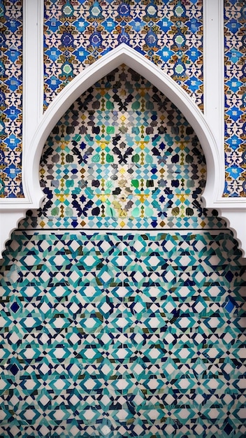 Photo morocco tiles background