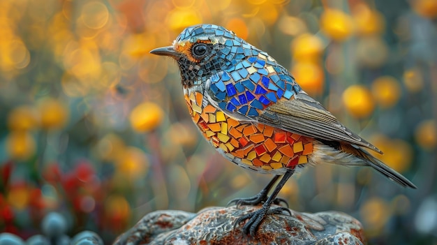 Mosaic of bird