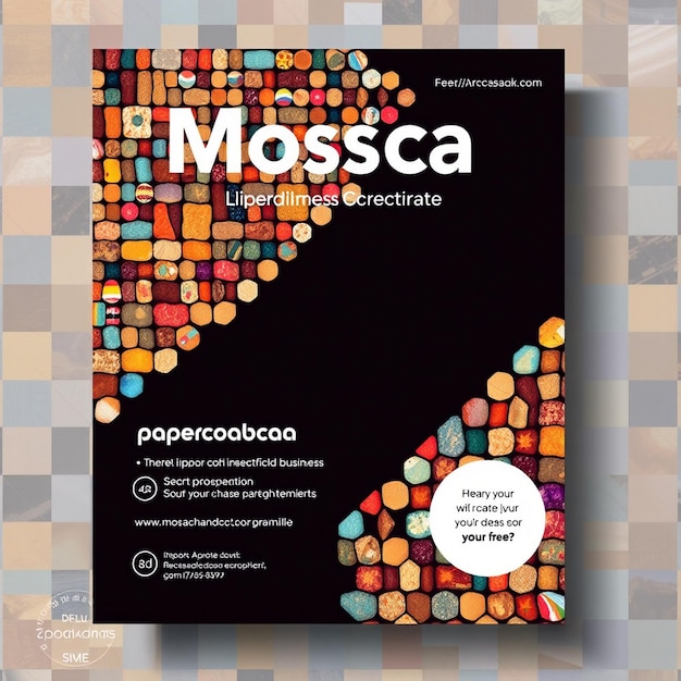 Mosaic business flyer template