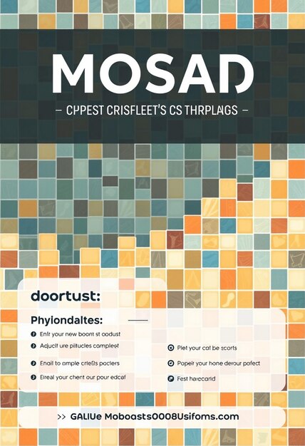 Photo mosaic business flyer template