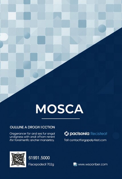 Mosaic business flyer template