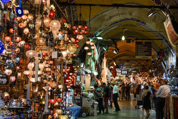 Mosaic Ottoman lamps from Grand Bazaar