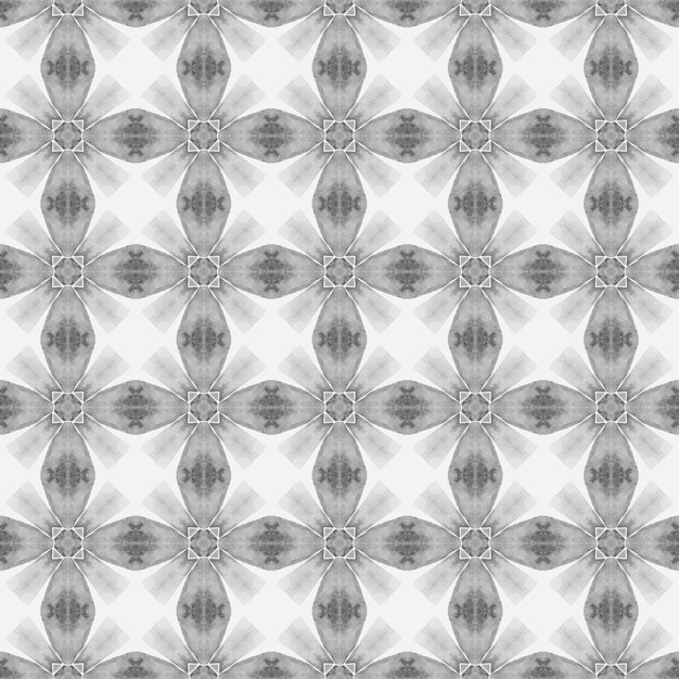 Mosaic seamless pattern Black and white divine