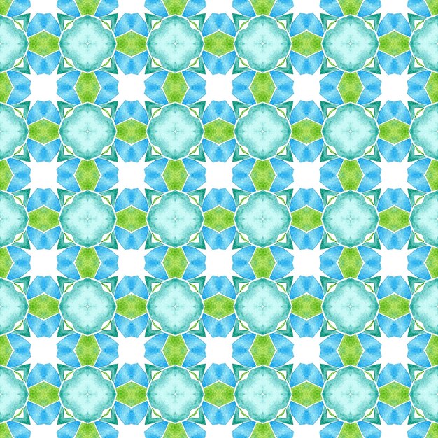 Mosaic seamless pattern Green optimal boho chic