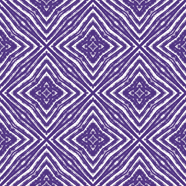 Mosaic seamless pattern. Purple symmetrical kaleidoscope background. Textile ready excellent print, swimwear fabric, wallpaper, wrapping. Retro mosaic seamless design.