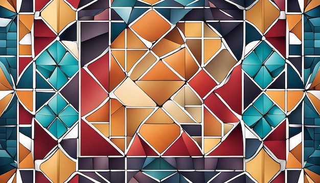 Mosaic Shapes Pattern