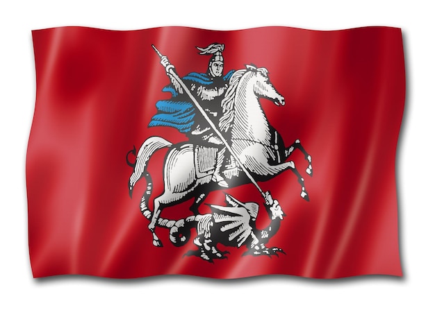 Moscow city flag Russia