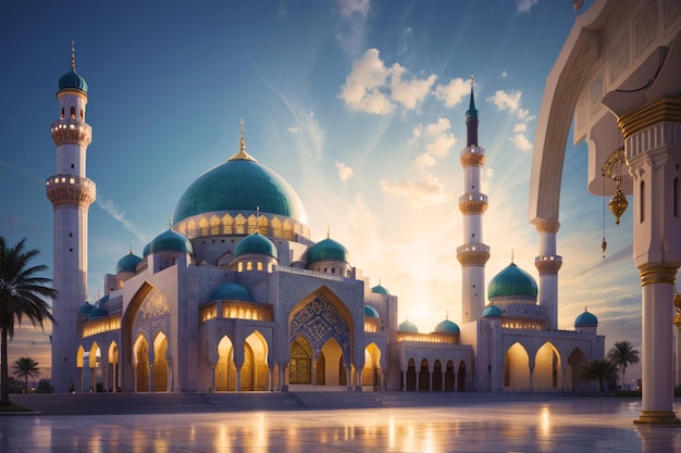 Mosque Islamic background