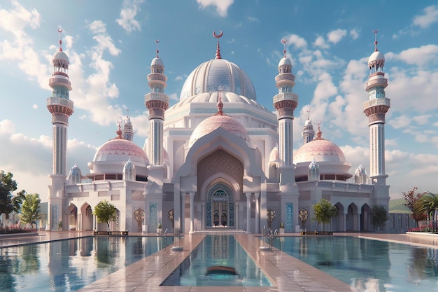 Mosque with magnificent dome