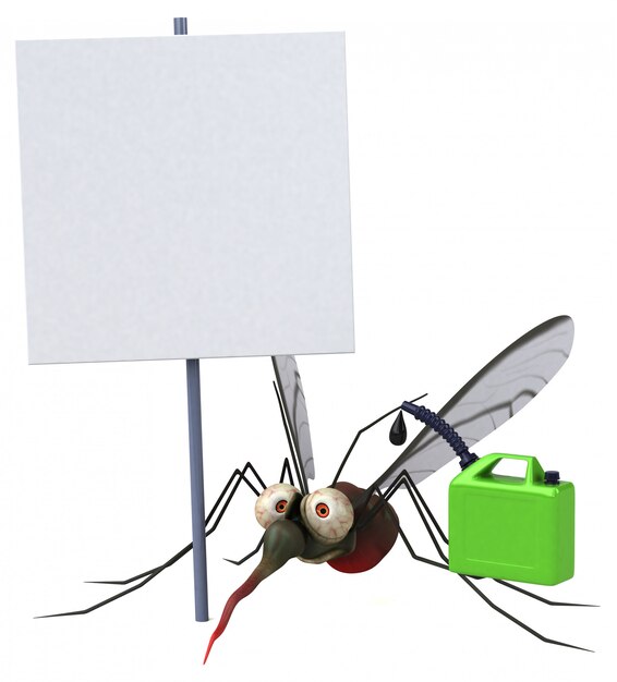 Photo mosquito - 3d illustration