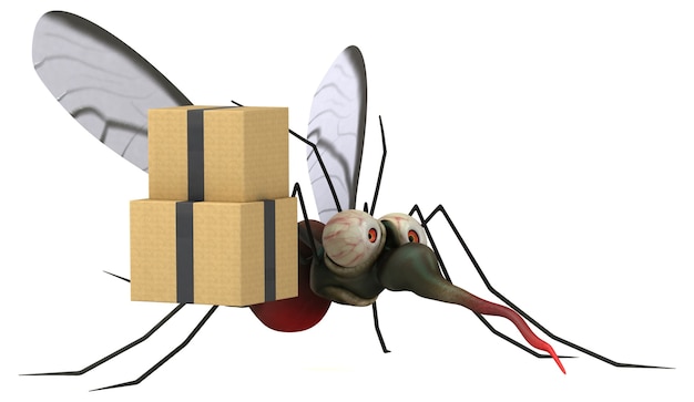 Photo mosquito - 3d illustration