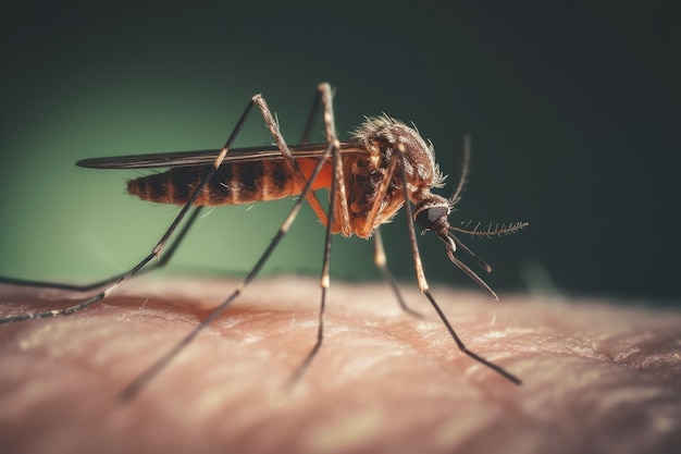 Mosquito skin bite Generate Ai