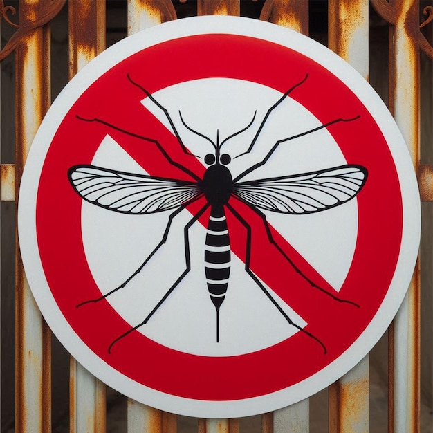 Photo mosquito symbol no entry