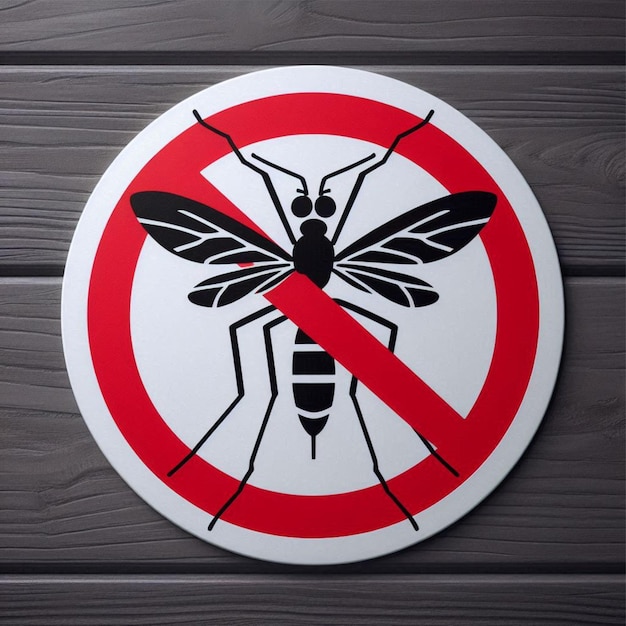 Photo mosquito symbol no entry